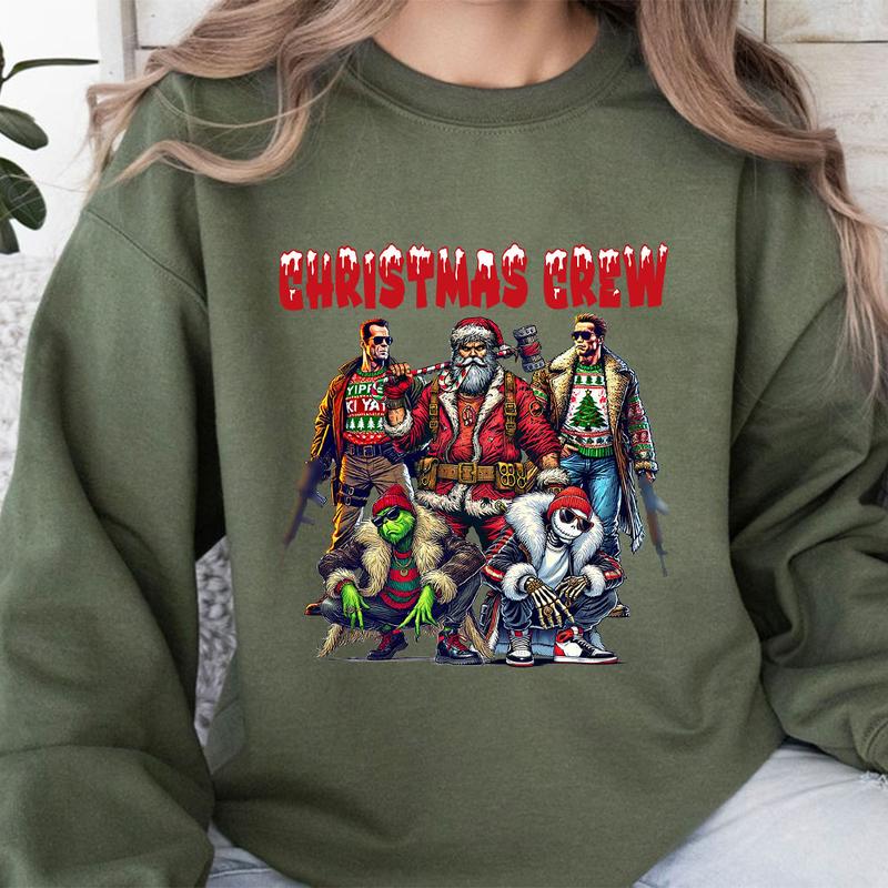 Christmas CREW Shirt, Christmas Movies Characters Shirt, Xmas Graphic Tee