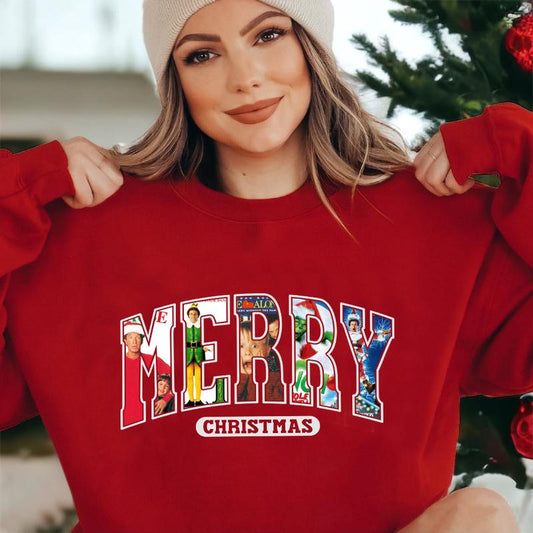 MERRY Christmas 90s Movies Shirt, Christmas Shirt For Movies Lovers