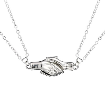 Interactive Articulated Pendant Necklace with Pull Ring and Segmented Design