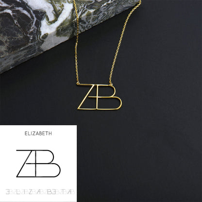 💗Collier personnalisé avec logo et nom au design unique.